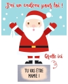 carte personnalisé noel. carte gratter noel. carte cadeau noel. carte annonce originale noel. carte demande originale noel