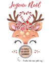 Carte à gratter Renne pour annonce ou demande originale - noël. carte annonce noël. carte surprise noël. carte cadeau noël