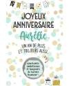 carte anniversaire. carte anniversaire gratter. carte cadeau fête. carte cadeau anniversaire. carte un an de plus