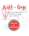 Kigg ou gage couple. Carte jeu couple. Bon pour couple. Jeu sexy couple. Couple coquin. carte saint valentin. pimenter couple