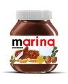 Étiquette autocollante. Étiquette nutella. Étiquette grossesse nutella. Étiquette témoin nutella.