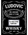 Etiquette bouteille de whisky message à gratter. étiquette whisky. étiquette papa. étiquette parrain. étiquette personnalisé.