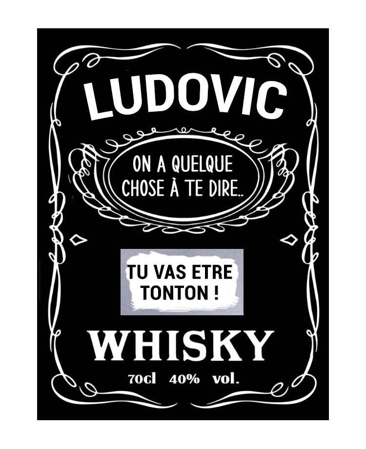 Etiquette bouteille de whisky message à gratter. étiquette whisky. étiquette papa. étiquette parrain. étiquette personnalisé.