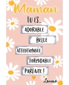 Bonne fete mamie, cadeau mamie. Bonne fete maman, cadeau maman. carte gratter proche. carte gratter cadeau marguerite