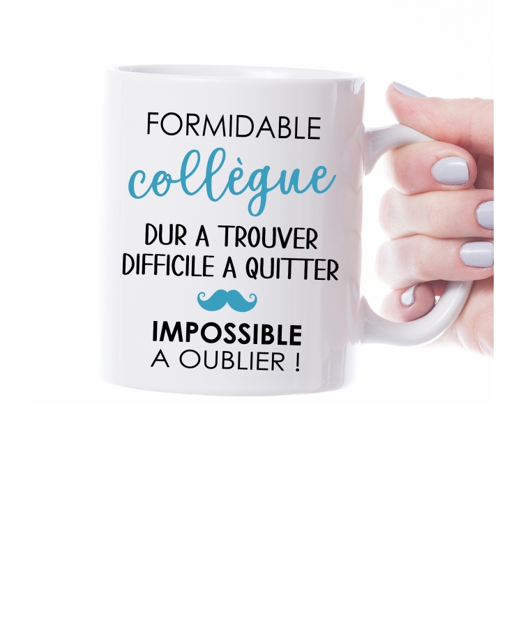 mug Formidable collègue. mug collègue. mug départ retraite. mug collègue travail. mug travail. cadeau collègue