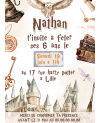 invitation Harry potter. anniversaire garçon. invitation anniversaire enfant. carte invitation enfant. carte enfant Harry potter