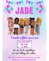invitation Roblox. anniversaire fille. invitation anniversaire enfant. carte invitation enfant. carte enfant Roblox.