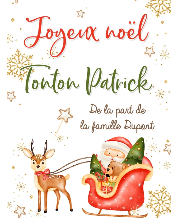 Etiquette bouteille de vin ou champagne noël. Etiquette noël. Etiquette père noël. étiquette cadeau noël