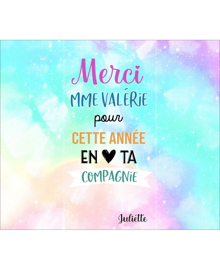 Etiquette autocollante tablette de chocolat. cadeau nounou. chocolat nounou. chocolat maîtresse. cadeau atsem