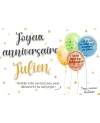 carte anniversaire. carte anniversaire gratter. carte cadeau fête. carte cadeau anniversaire. carte ballon anniversaire gratter