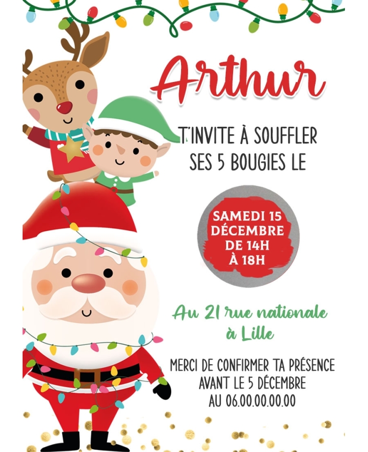 invitation anniversaire noël. carte invitation adulte. carte adulte. invitation original. invitation fête noël