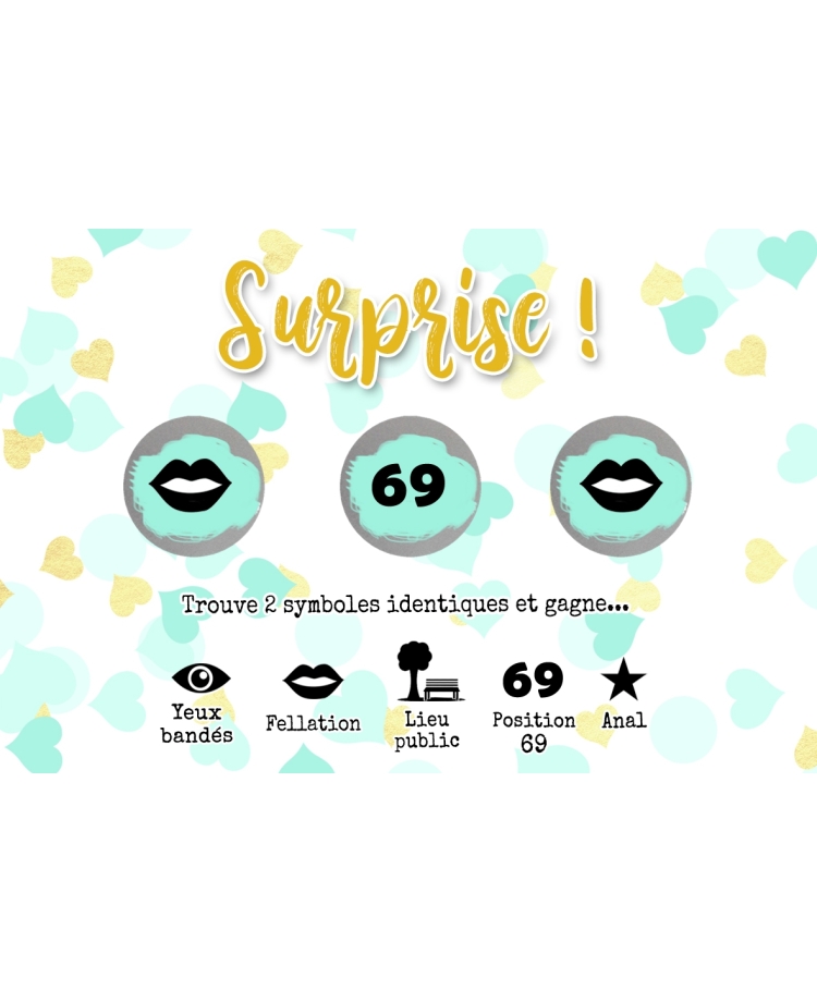 Carte à gratter "Surprise" pour pimenter votre vie de couple