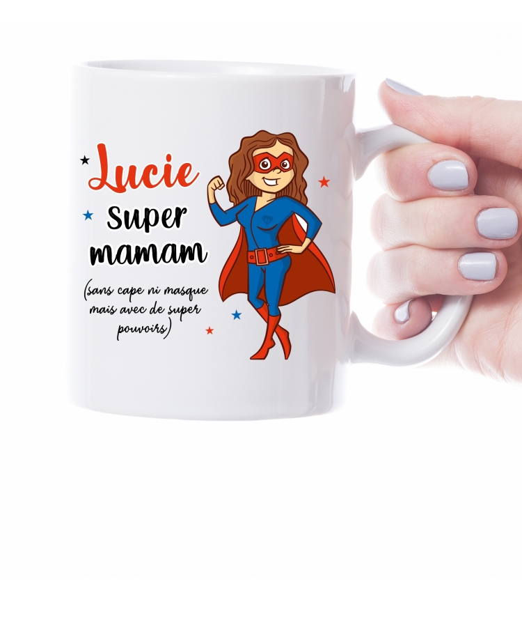 mug super maitresse. mug super maman. mug super nounou. mug personnalisé. cadeau maîtresse. cadeau maman