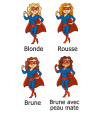 Mug "Super héroïne" personnalisable
