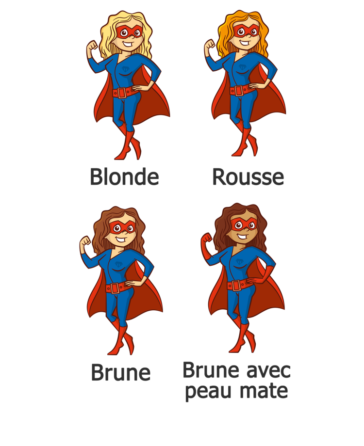 Mug "Super héroïne" personnalisable
