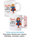 mug super maitresse. mug super maman. mug super nounou. mug personnalisé cadeau