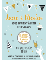 invitation anniversaire adulte bleu. carte invitation adulte. carte adulte. invitation original. invitation mariage