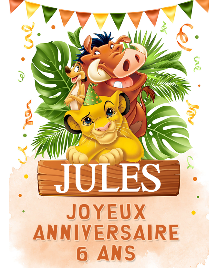 etiquette baptême Roi Lion. etiquette bouteille vin. etiquette bouteille Roi Lion. etiquette simba. etiquette champagne Roi Lion