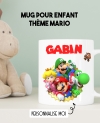 Mug enfant modèle mario personnalisable. mug Mario. mug enfant. Mario. cadeau enfant. cadeau Mario