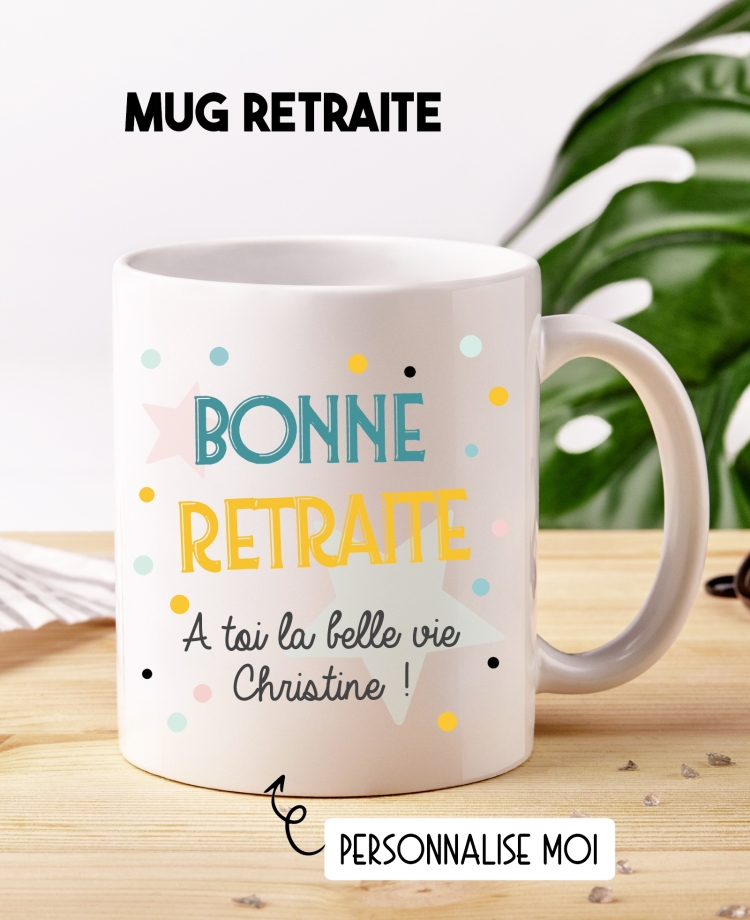 mug cadeau. cadeau bonne retraite. mug retraite. mug retraité. cadeau original mug retraite. cadeau original retraite
