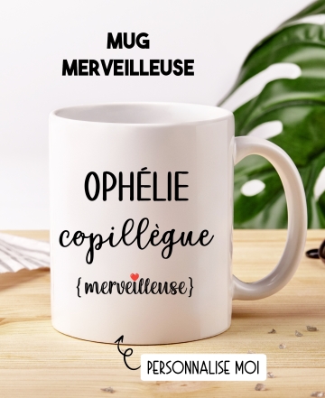mug collègue. mug travail collègue. mug copine travail. mug coppilègue. mug super collègue. mug personnalisé