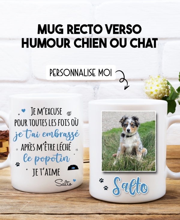 mug chien. mug chat. mug photo animal. mug photo chien. mug photo chat. mug personnalisé animaux