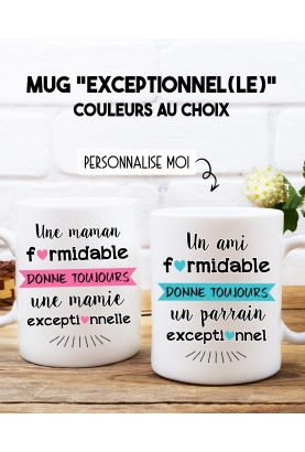Mug "Formidable" personnalisable. mug personnalisable. mug cadeau maman. mug cadeau pas cher.