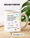 mug maitresse, mug nounou. mug cadeau fin année. mug cadeau maîtresse. mug original