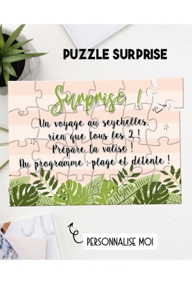 puzzle annonce bonne nouvelle. puzzle surprise. annonce originale. cadeau original. cadeau anniversaire. cadeau fete