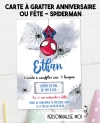 invitation spiderman. anniversaire garçon. invitation anniversaire enfant. carte invitation enfant. carte enfant spiderman