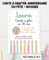 invitation anniversaire adulte. carte invitation adulte. carte adulte. invitation original. invitation fête 30 ans. carte bougie
