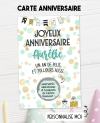 carte anniversaire. carte anniversaire gratter. carte cadeau fête. carte cadeau anniversaire. carte un an de plus
