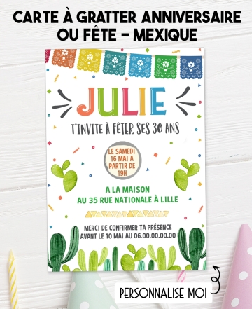 invitation anniversaire adulte coloré. carte invitation adulte. carte adulte. invitation original. invitation coloré