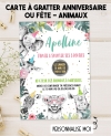 carte invitation. carte baptême. carte anniversaire enfant. carte animaux fun. anniversaire fun, carte invitation gratter.
