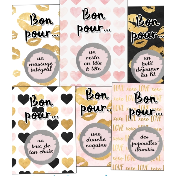 Kit De 6 Cartes à Gratter Personnalisables - Avec Enveloppes, Autocollants Et Grattoirs - Idéal Pour Cadeaux Surprises, Billets, Messages Secrets - 11