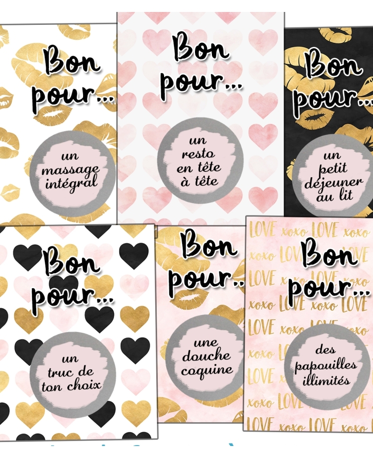 Bon pour les amoureux. Carte jeu couple. Bon pour couple. Jeu sexy couple. Couple coquin. carte saint valentin