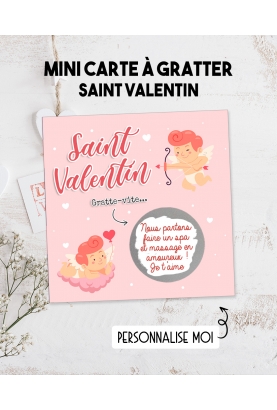 carte saint valentin. carte amoureux. carte amour. carte gratter saint valentin. saint valentin original