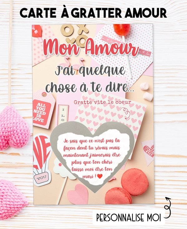 message amour. carte gratter couple. carte gratter amour. carte déclaration amour. demande mariage. demande pacs originale.
