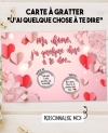 carte amour. carte gratter love. carte couple.  carte déclaration amour