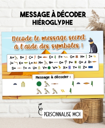 message hiéroglyphe. annonce originale. demande original. annonce grossesse