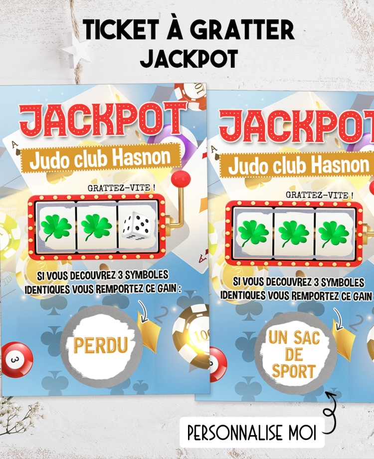 Tickets gratter Jackpot. tickets tombola. tickets entreprise. tickets jeu entreprise. tickets gratter commerce