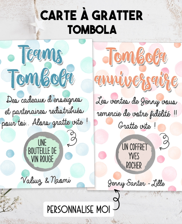 Tombola entreprise. tombola gratter. tombola personnaliser. jeu entreprise. jeu gratter
