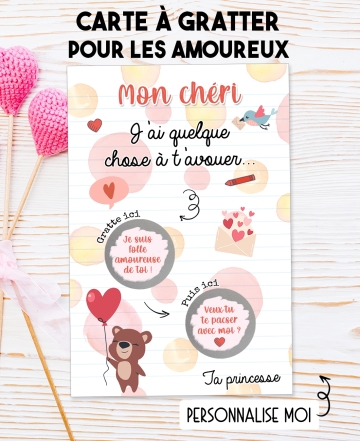 declaration amour, demande pacs, demande mariage, carte je t'aime. carte saint valentin
