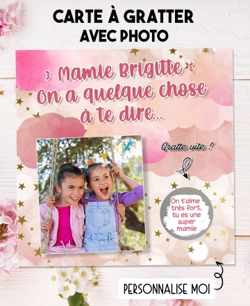 Carte à gratter demande originale. carte gratter photo. carte gratter amour. carte cadeau original