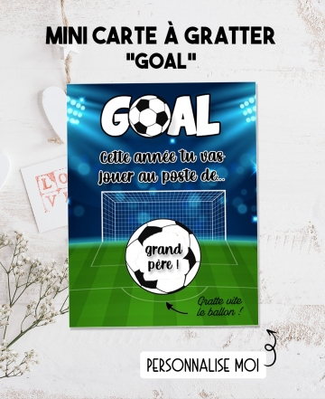 carte football. annonce grossesse. carte grand pére. carte gratter football. carte gratter parrain
