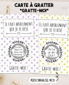 carte gratter annonce originale. carte demande originale. carte personnalise