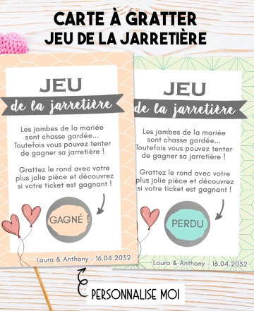 jeu jarretière. jeu mariage. jeu jarretière original. jeu animation mariage. mariage idée jeu. jarretière mariage. carte à gratt