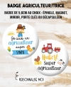 badges agriculteurs. badges ferme. badges agricultrices. badges fermier. badges paysans