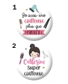 Badge 56mm pour les coiffeurs et coiffeuses - personnalisable