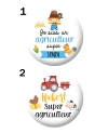 Badge 56mm pour les agriculteurs/agricultrices - personnalisable